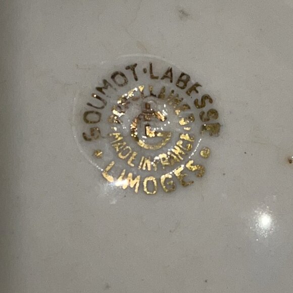 LIMOGES small Sailing boat ashtray with gold tone - Picture 7 of 12